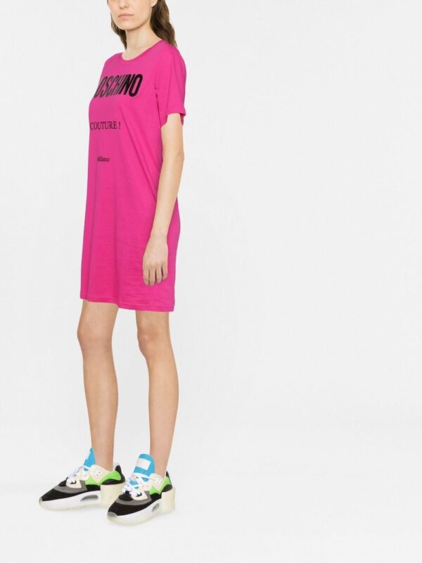 Moschino logo-print T-shirt dress - Image 2