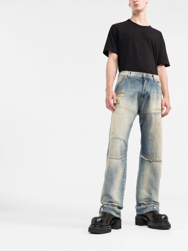 Balmain  distressed wide-leg jeans - Image 2