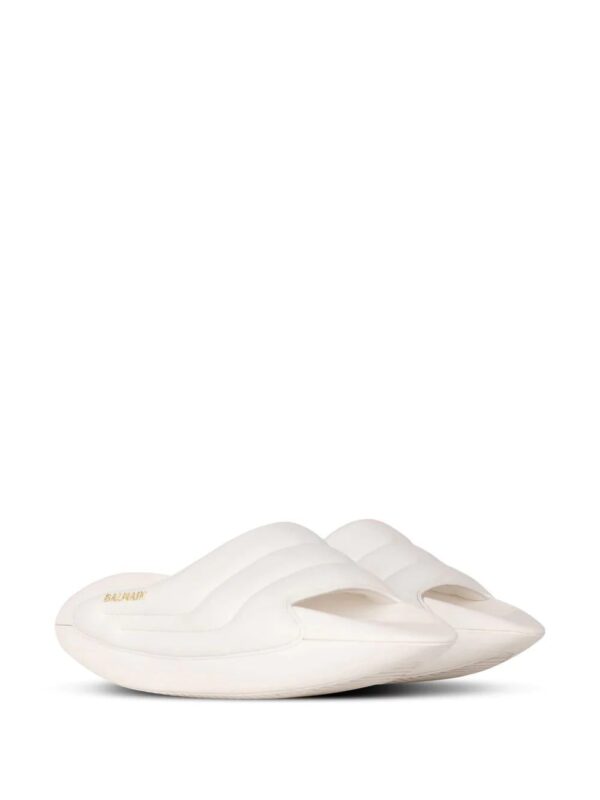 Balmain  B-IT quilted platform slides - Image 2