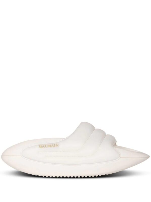 Balmain  B-IT quilted platform slides