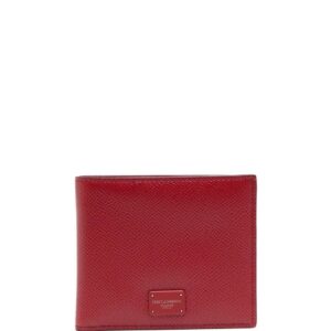 Dolce & Gabbana  logo-plaque leather wallet