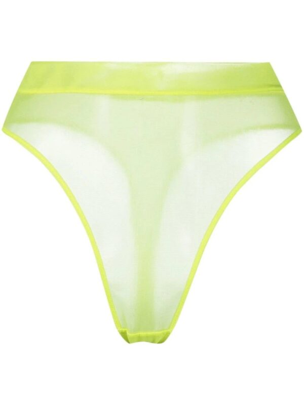 Maison Close  high-waisted sheer thong