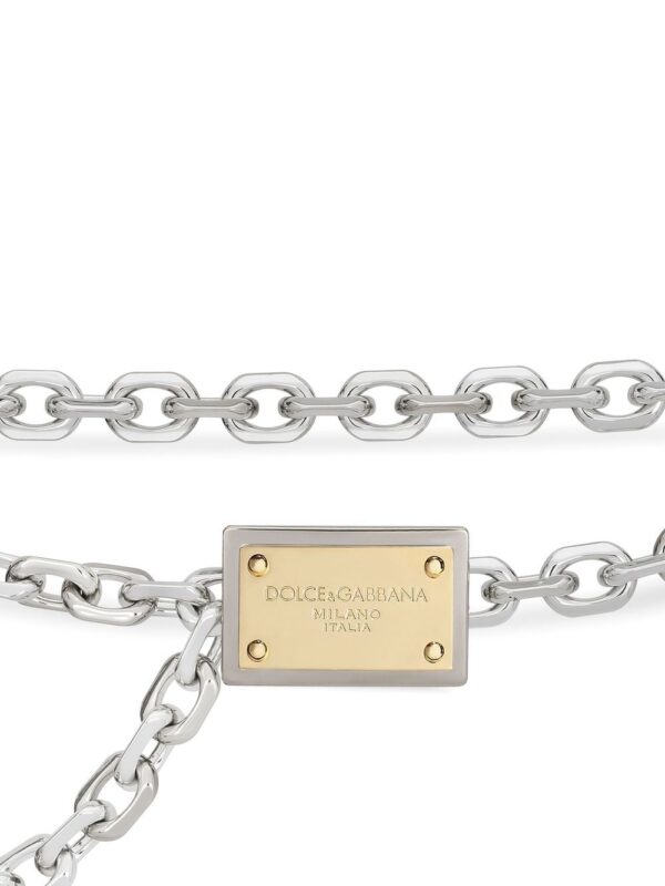 Dolce & gabbana  anchor-chain logo-plaque belt - Image 2