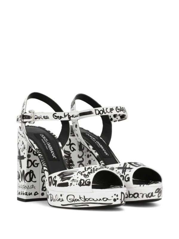 Dolce & gabbana  graphic-print platform sandals - Image 2