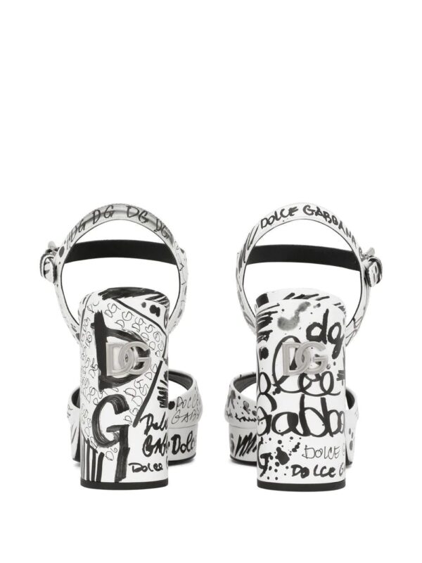 Dolce & gabbana  graphic-print platform sandals - Image 3