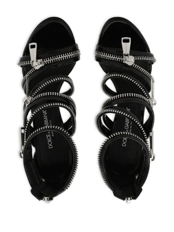 Dolce & gabbana  105mm zip-detail sandals - Image 4