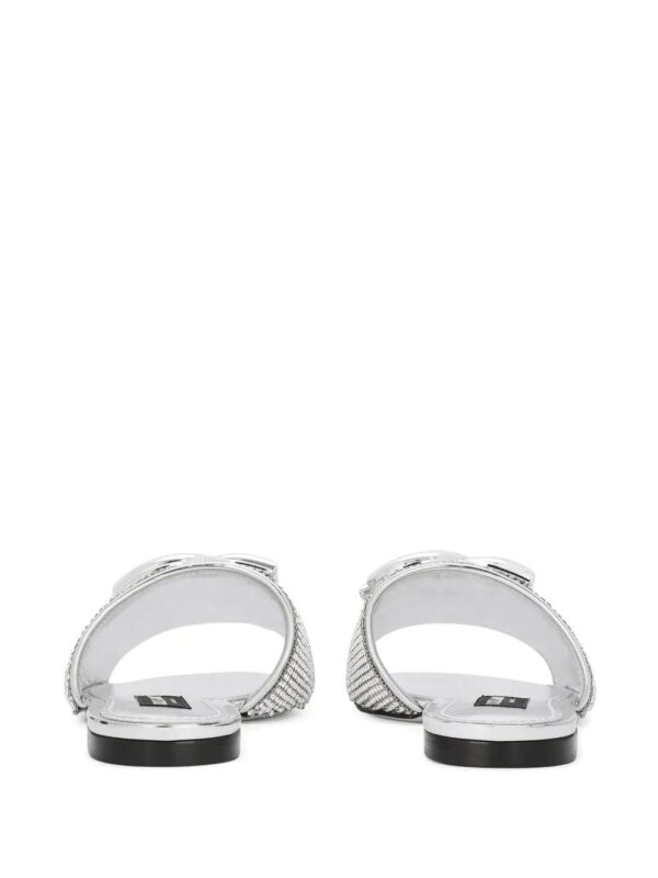 Dolce & Gabbana  crystal-embellished flat slides - Image 3