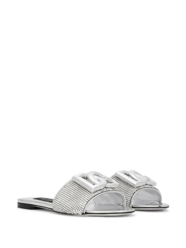 Dolce & Gabbana  crystal-embellished flat slides - Image 2
