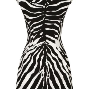 Dolce & Gabbana zebra-print sleeveless dress