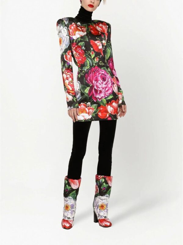 Dolce & Gabbana  floral-print minidress - Image 3
