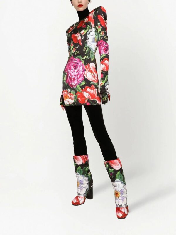 Dolce & Gabbana  floral-print minidress - Image 2