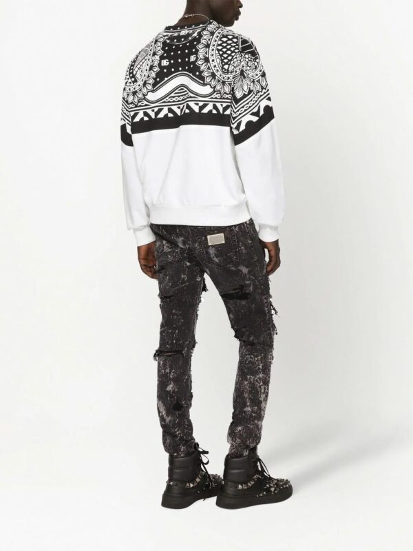Dolce & Gabbana  bandana-print sweatshirt - Image 4