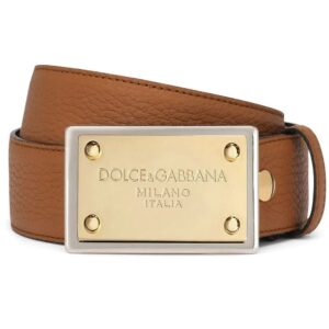 Dolce & Gabbana  buckled leather belt