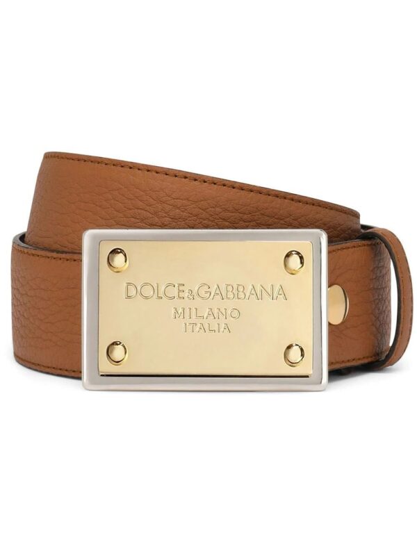 Dolce & Gabbana  buckled leather belt