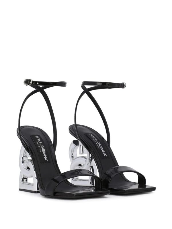 Dolce & Gabbana  logo-sculpted heel sandals - Image 2