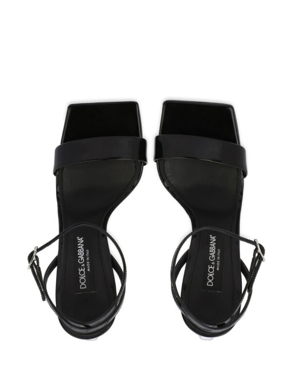 Dolce & Gabbana  3.5 105mm patent leather sandals - Image 4