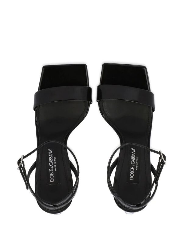 Dolce & Gabbana  logo-sculpted heel sandals - Image 4