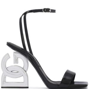 Dolce & Gabbana  logo-sculpted heel sandals