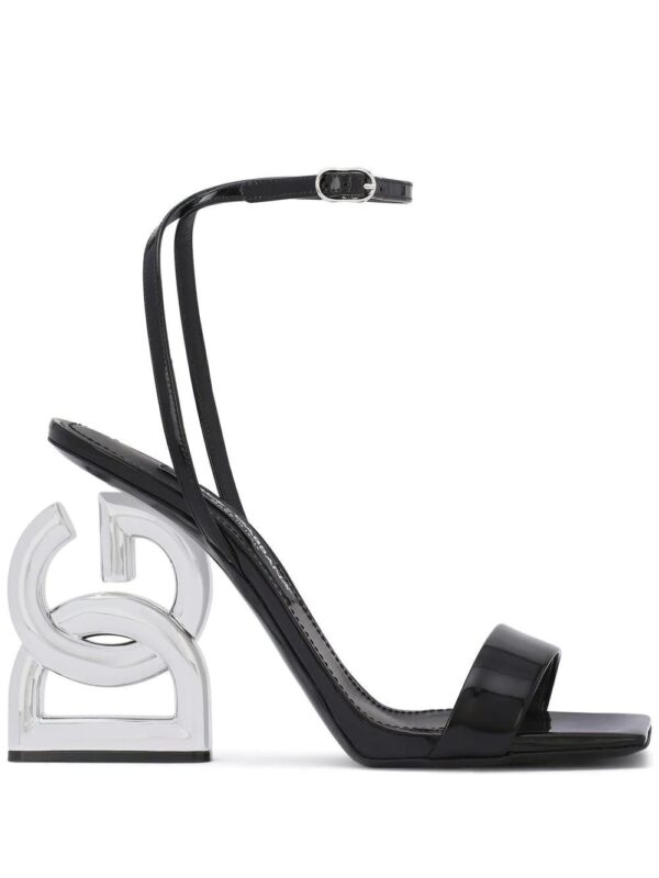 Dolce & Gabbana  logo-sculpted heel sandals