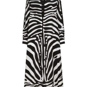 Dolce & Gabbana  zebra print crêpe de chine kaftan