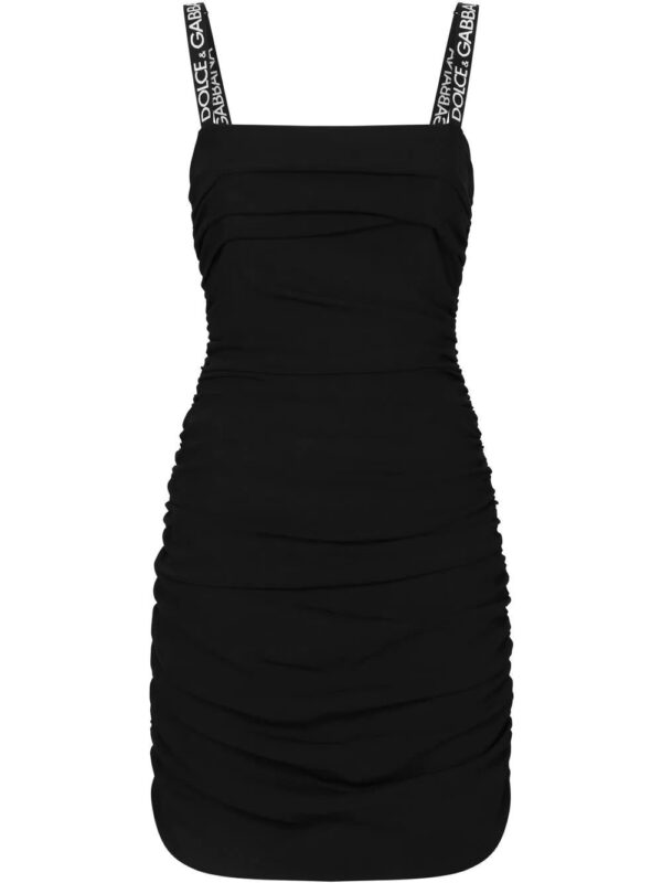 Dolce & Gabbana  logo-strap bodycon dress