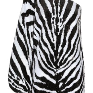 Dolce & Gabbana  zebra-print one-shoulder dress