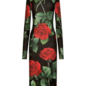 Dolce & Gabbana  floral-print jersey dress