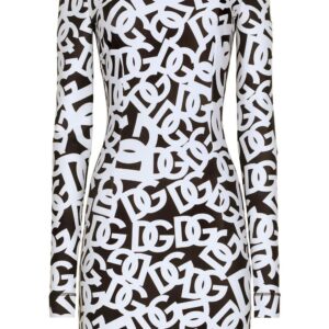 Dolce & Gabbana  logo-print bodycon dress