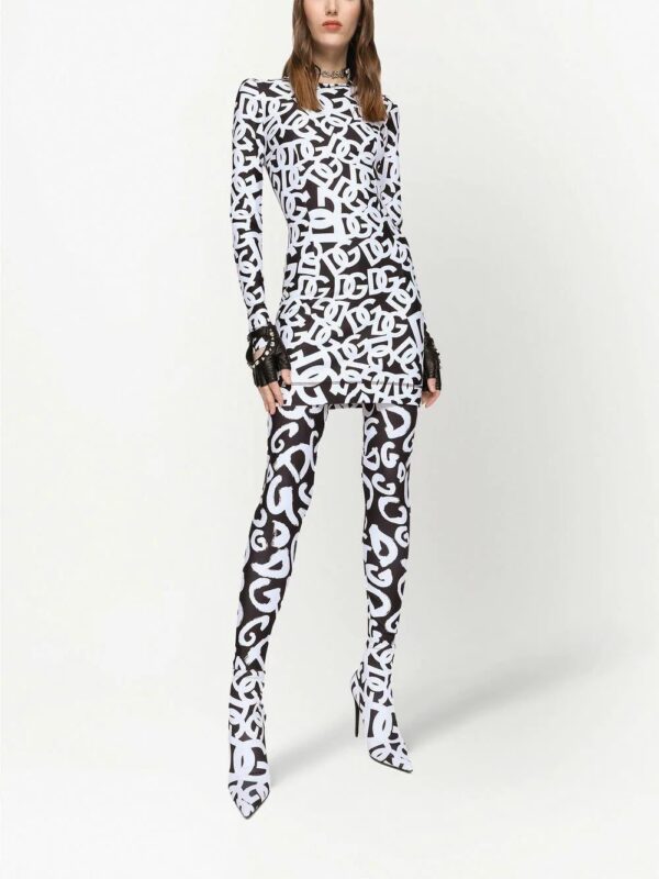 Dolce & Gabbana  logo-print bodycon dress - Image 2