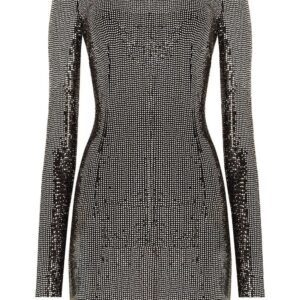 Dolce & Gabbana  sequin metallic long-sleeve mini dress