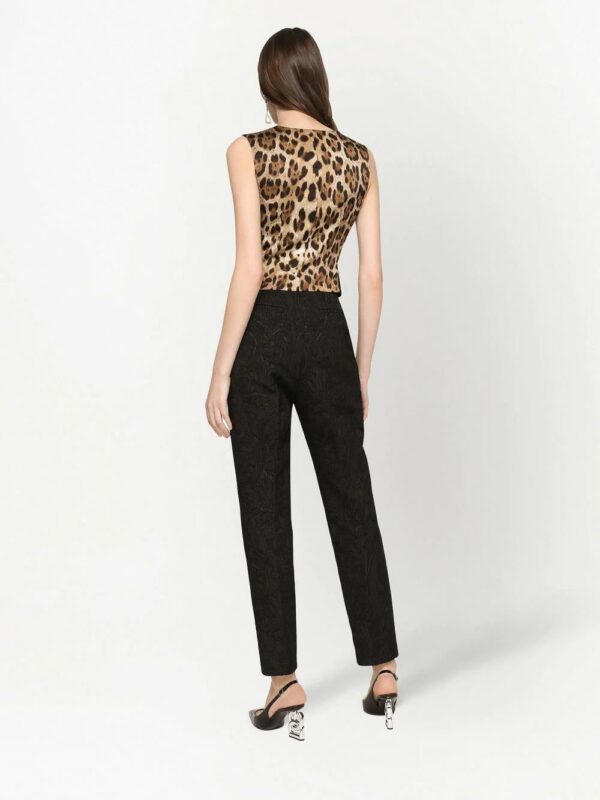 Dolce & Gabbana  brocade-pattern V-neck vest - Image 4