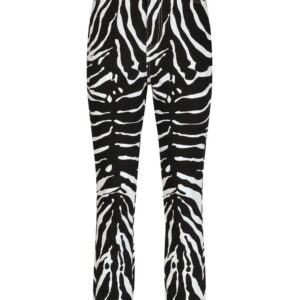 Dolce & Gabbana  zebra print high-waisted trousers