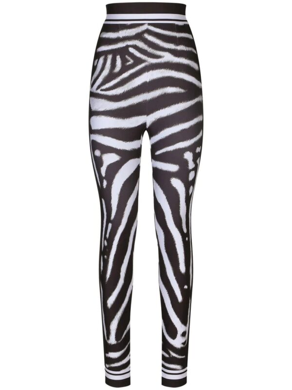 Dolce & Gabbana  zebra print high-waisted leggings