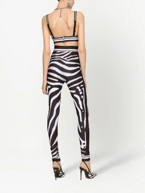 Dolce & Gabbana  zebra print high-waisted leggings - Image 4