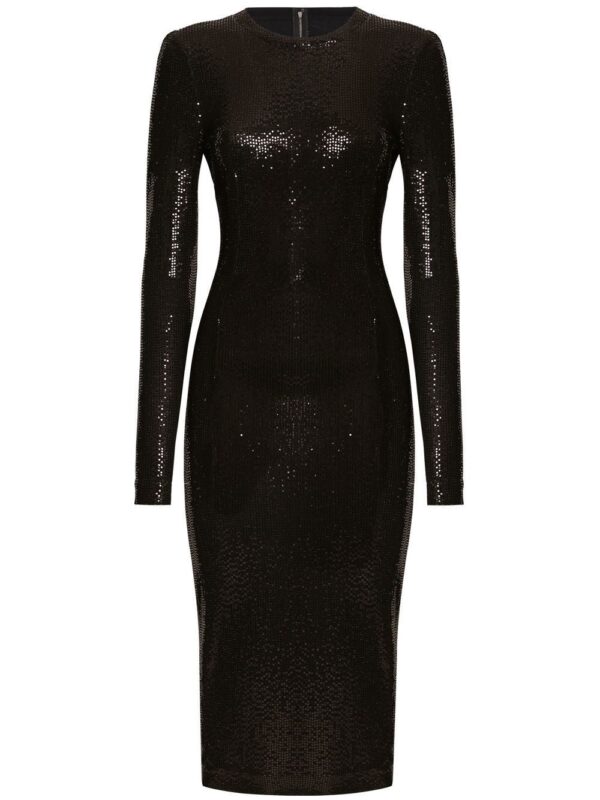 Dolce & Gabbana  sequin long-sleeve midi dress