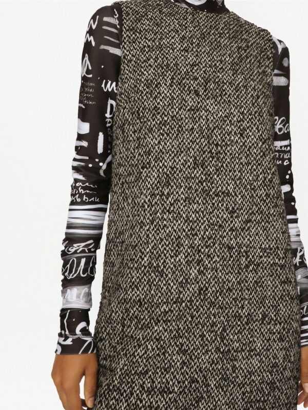 Dolce & Gabbana A-line tweed minidress - Image 2