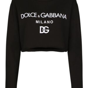 Dolce & Gabbana  logo-print cropped sweatshirt