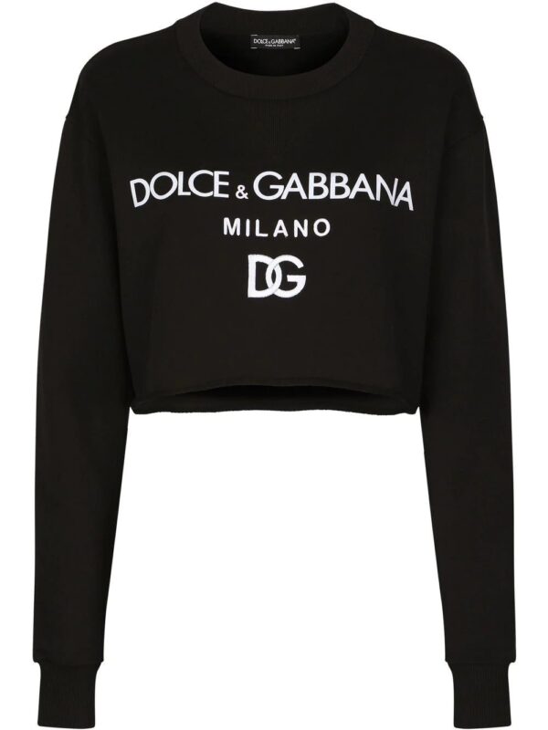 Dolce & Gabbana  logo-print cropped sweatshirt