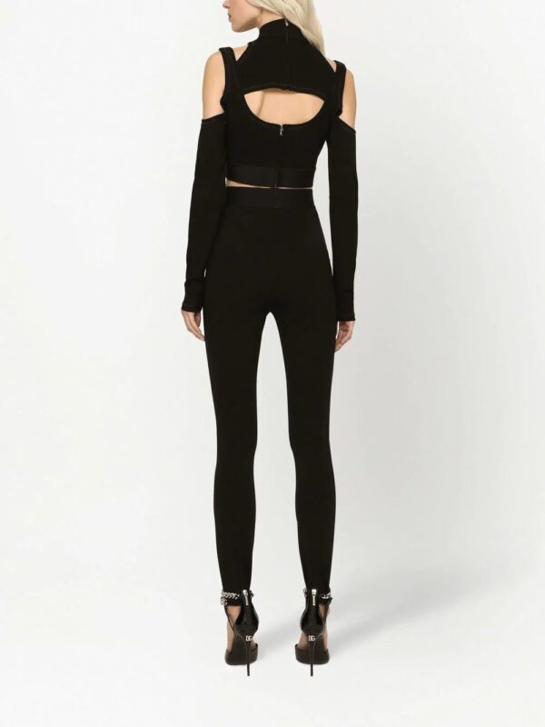 Dolce & Gabbana  logo-waistband leggings - Image 3