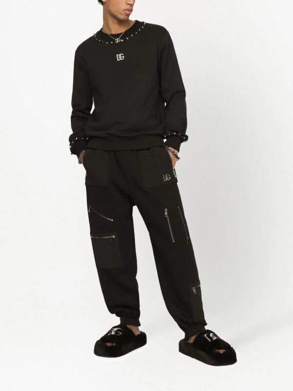Dolce & Gabbana  stud-detail logo sweatshirt - Image 2
