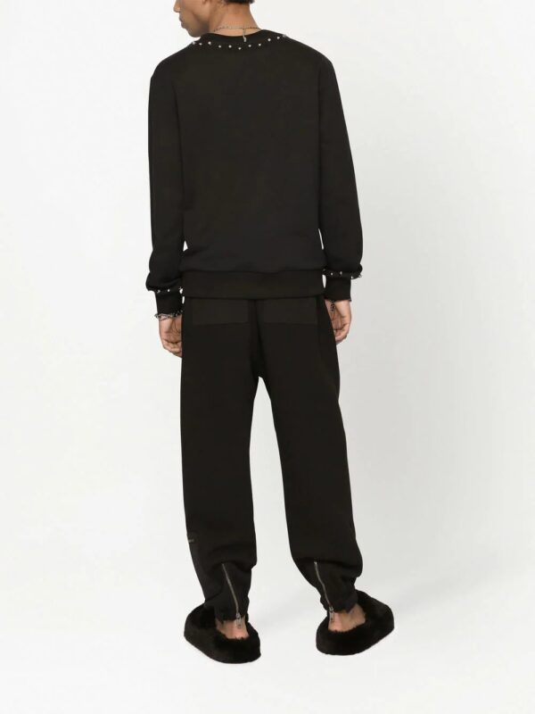 Dolce & Gabbana  stud-detail logo sweatshirt - Image 4