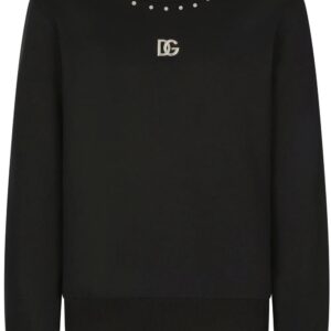 Dolce & Gabbana  stud-detail logo sweatshirt