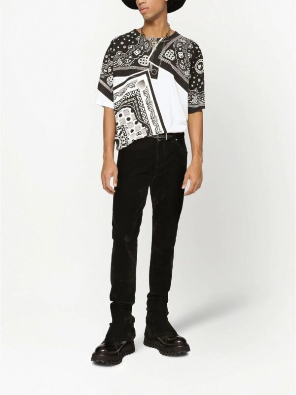 Dolce & Gabbana  flocked slim-fit jeans - Image 2