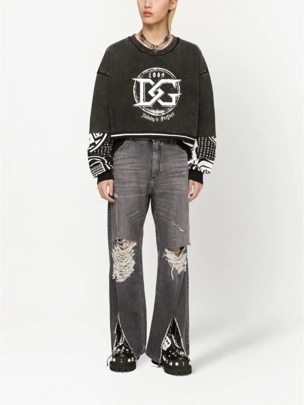 Dolce & Gabbana  graphic-print with logo sweatshirt - Image 3