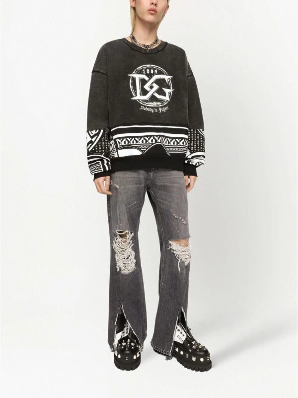 Dolce & Gabbana  graphic-print with logo sweatshirt - Image 2