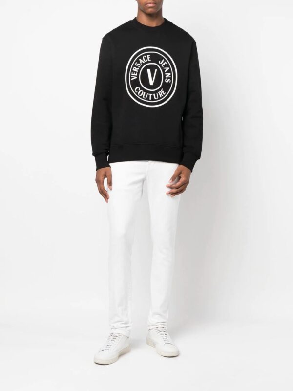 Versace Jeans Couture  logo-print cotton sweatshirt - Image 2