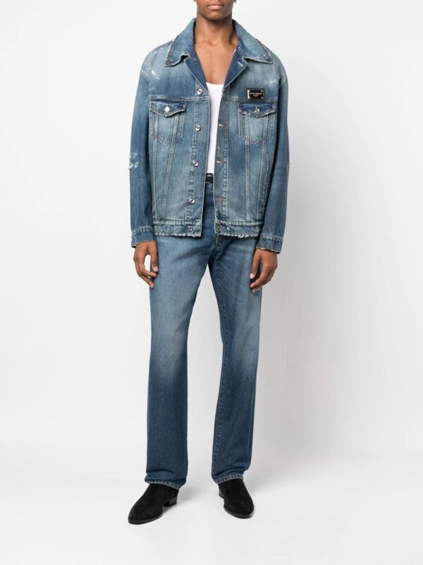 Dolce & Gabbana  Distressed denim jacket - Image 2