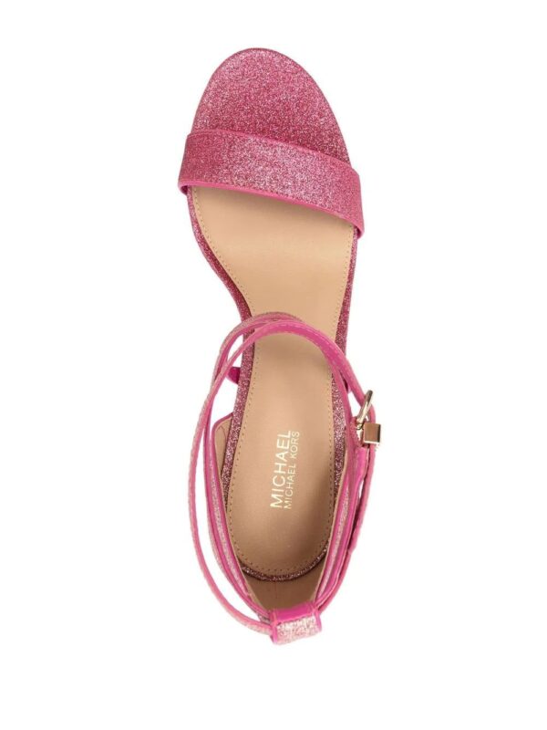 Michael Michael Kors  Astrid glitter open-toe sandals - Image 4