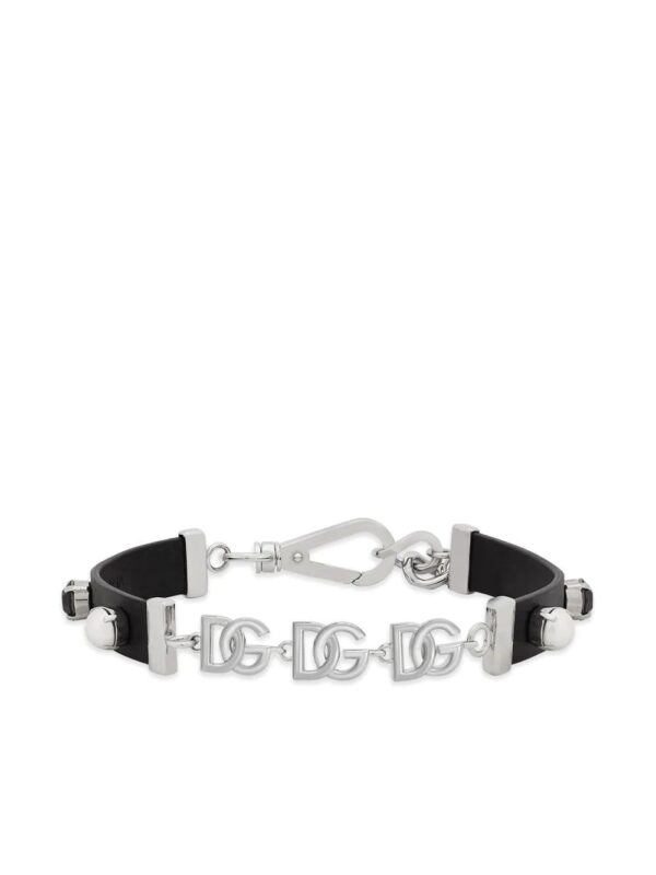 Dolce & Gabbana  logo embellished leather choker