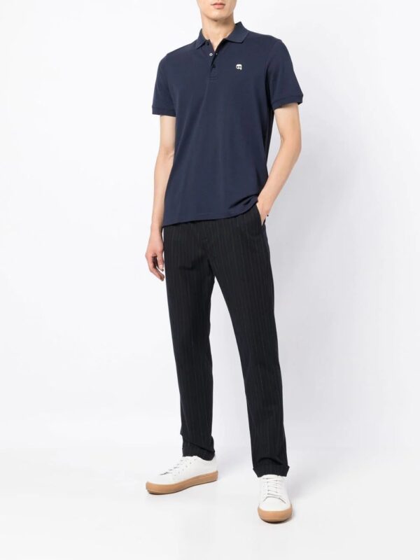 Karl Lagerfeld  Ikonik logo-embroidered polo shirt - Image 2